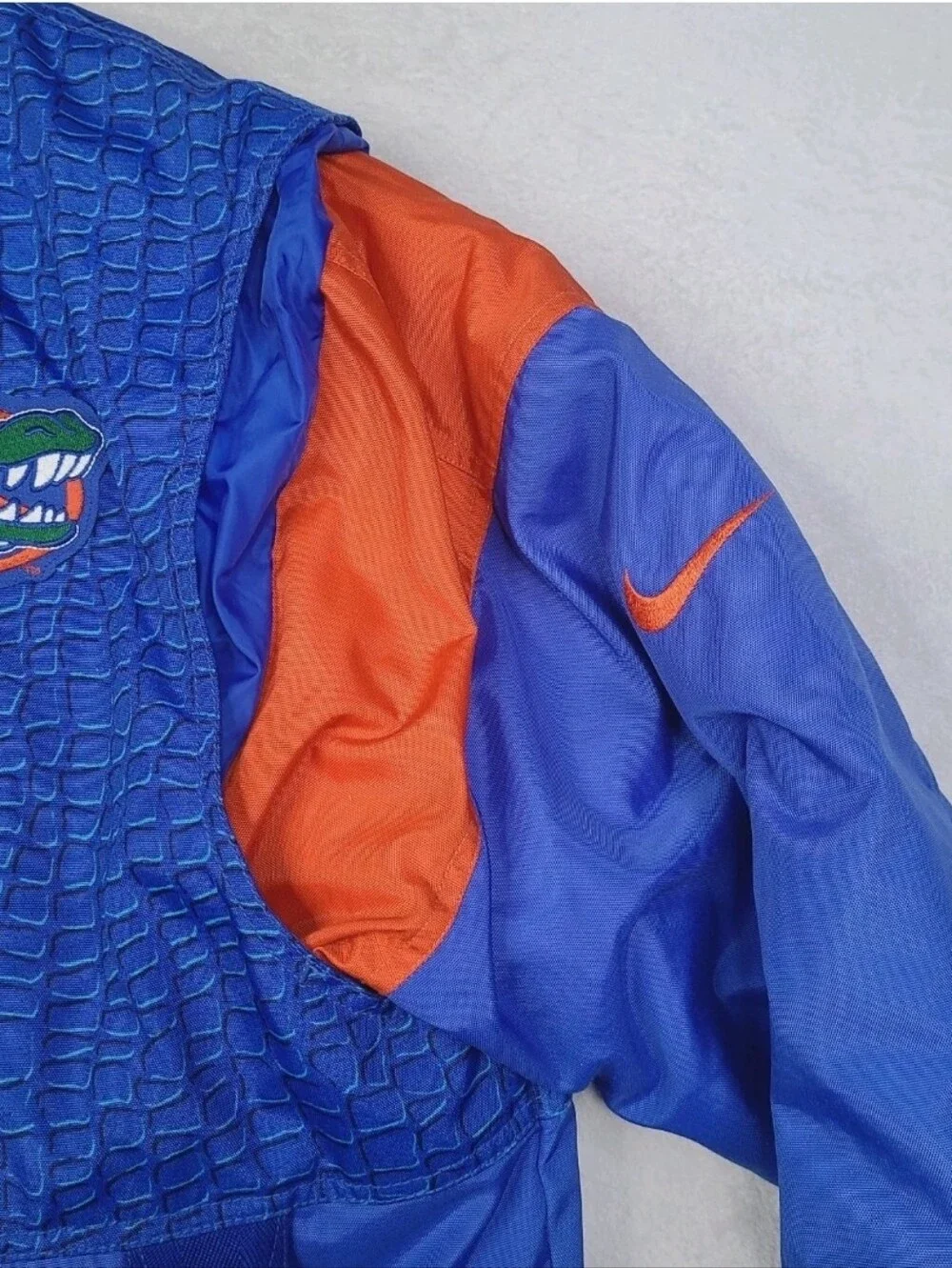 Vintage Nike Florida Gators Gator Skin Scales Print Puffer Jacket Mens XL RARE